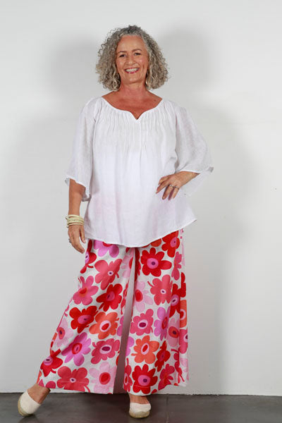 Soft Top Linen Pants