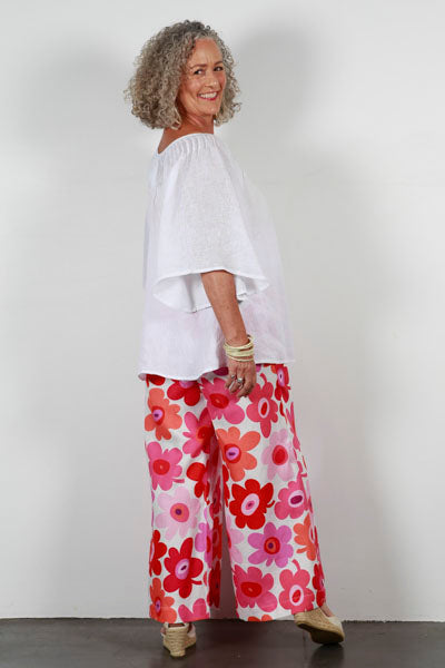 Soft Top Linen Pants