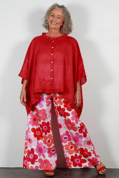 Soft Top Linen Pants