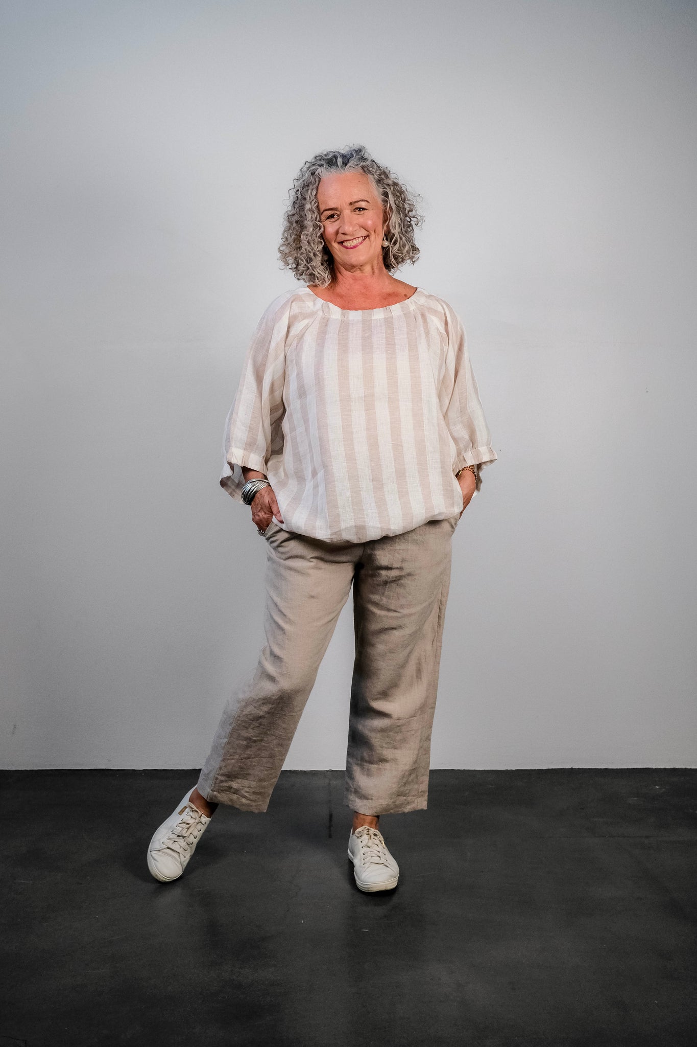 3/4 Linen Pants