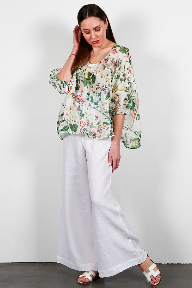 Soft Top Linen Pants