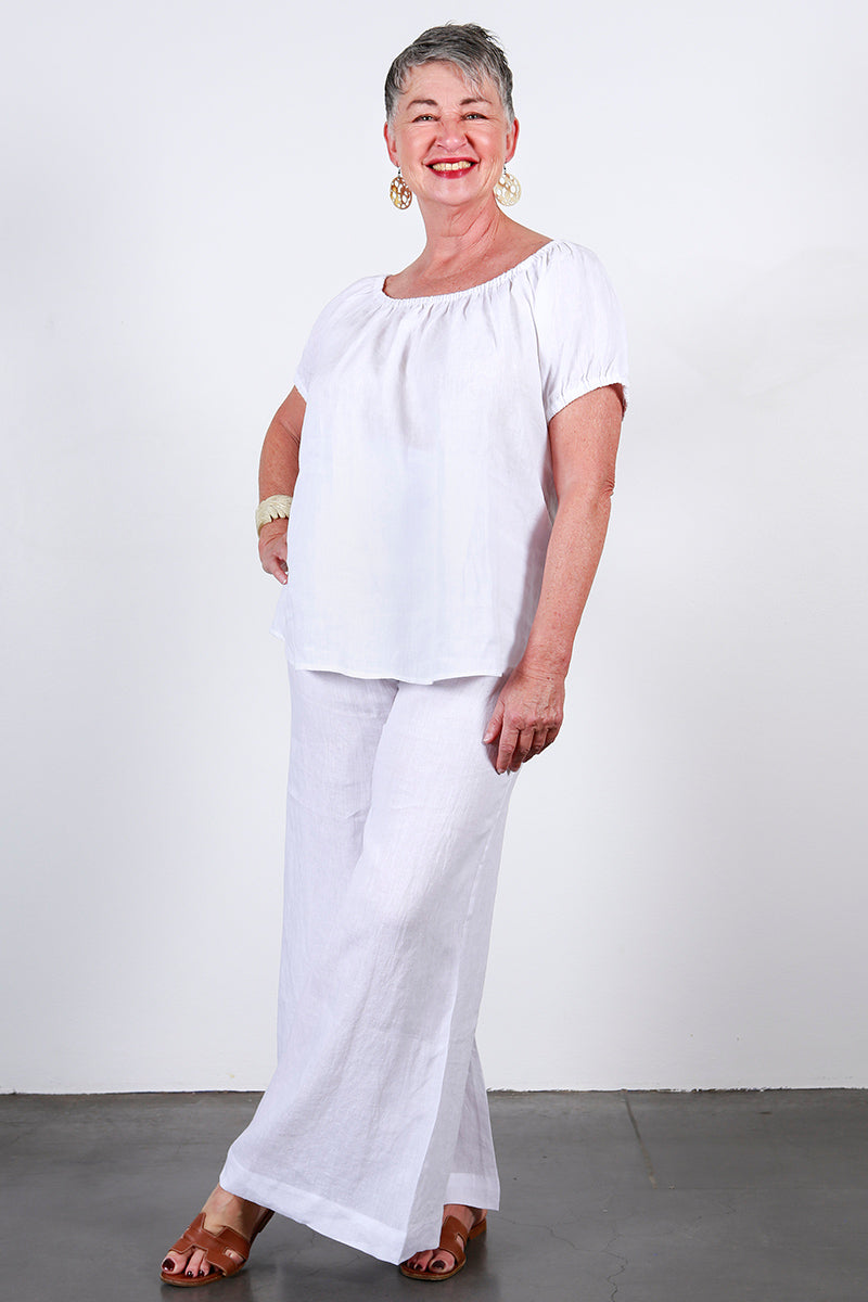 Soft Top Linen Pants
