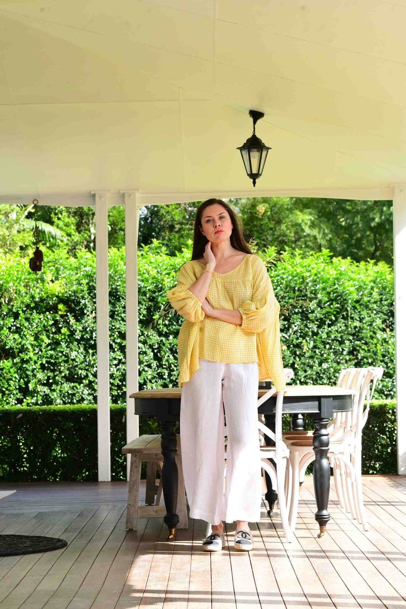 Soft Top Linen Pants