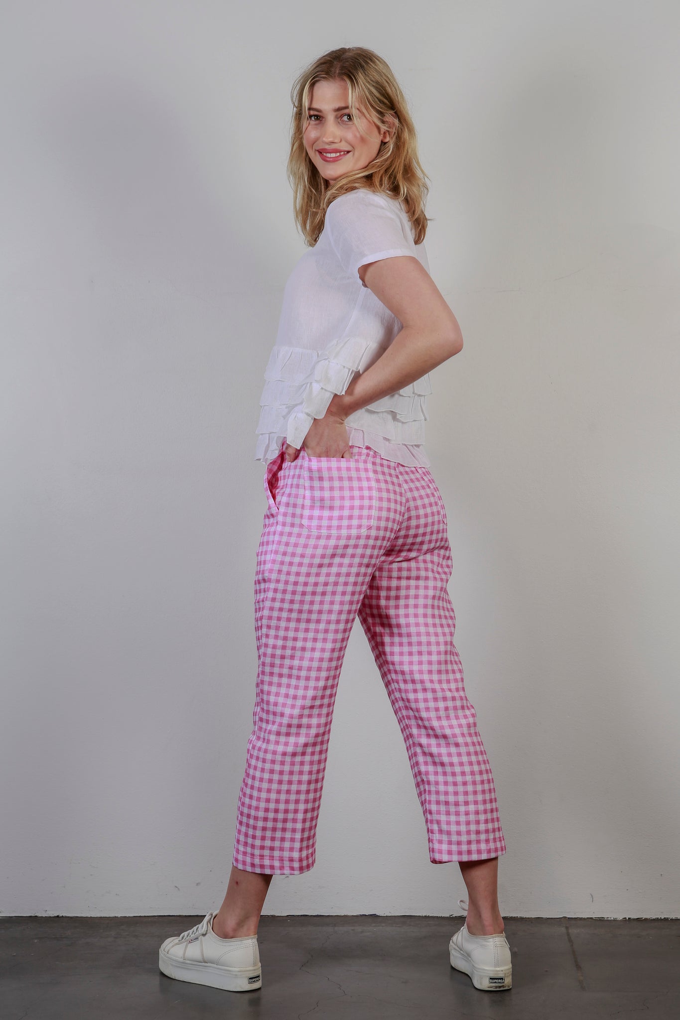 3/4 Linen Pants