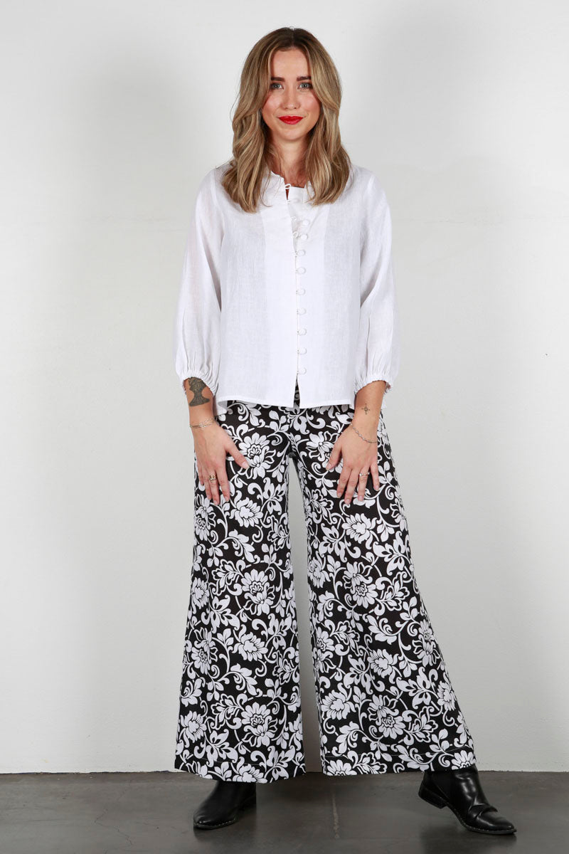 Soft Top Linen Pants