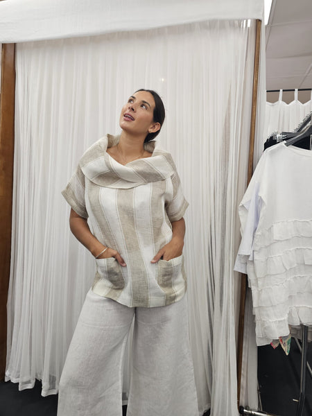Esther Natural Stripe