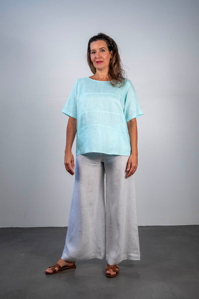 Primrose aqua linen